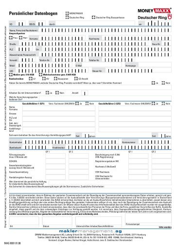 PersÃ¶nlicher Datenbogen