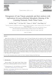 Petrogenesis of Late Triassic granitoids and their enclaves with ...