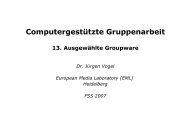 13. Ausgewählte Groupware - Universität Mannheim