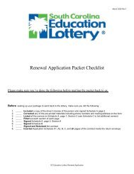 Claim Form - SC Education Lottery