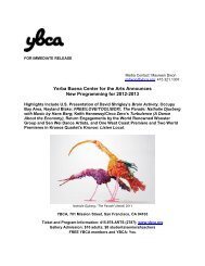 Yerba Buena Center for the Arts Announces New Programming for ...