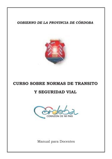 CURSO SOBRE NORMAS DE TRANSITO Y SEGURIDAD VIAL