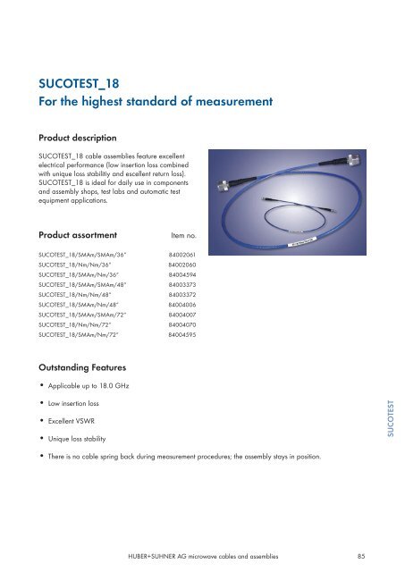 Microwave cables and assemblies - Nkt-rf.ru