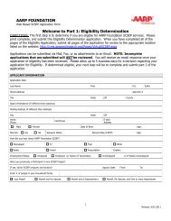 Application Part 1: Eligibility - AARP WorkSearch