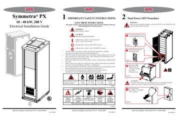 Symmetra® PX 10 - 40 kW, 208 V