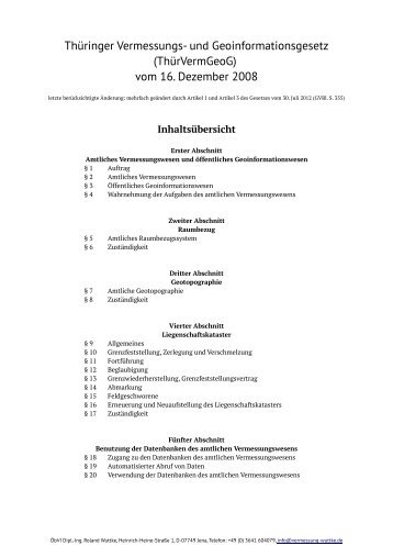 ThürVermGeoG - Dipl.-Ing. Roland Wuttke