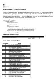 LISTA DE ESPERA â CAMPUS JAGUARIBE - IFCE