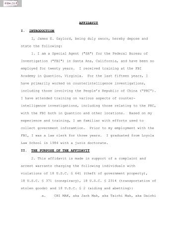 FBI v. CHI MAK & TAI WANG MAK et al. - PDF - 4Law