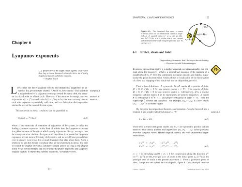 Lyapunov exponents - ChaosBook.org
