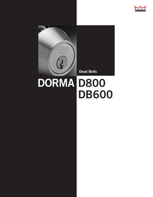 DORMA D800 DB600 - DORMA International