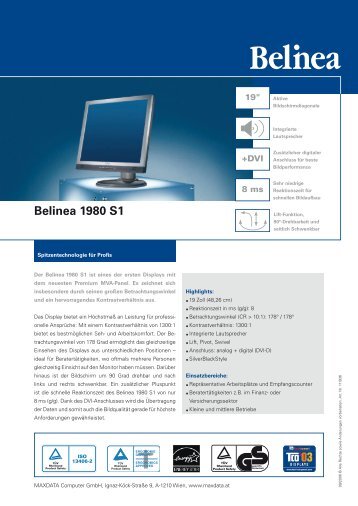 Belinea 1980 S1 - ECT GmbH