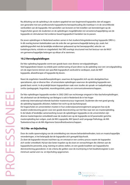 Profiel beroep Logopedist - Logopedie.nl