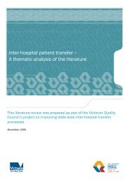 Inter-hospital patient transfer - A thematic analysis of the literature