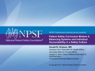 Balancing Systems and Individual Accountability in a Safety Culture