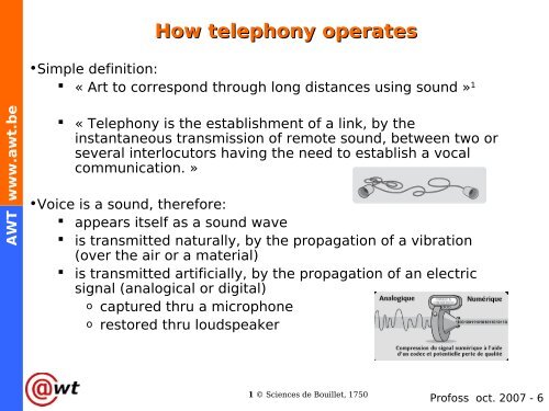 VOIP & Asterisk introduction - Profoss