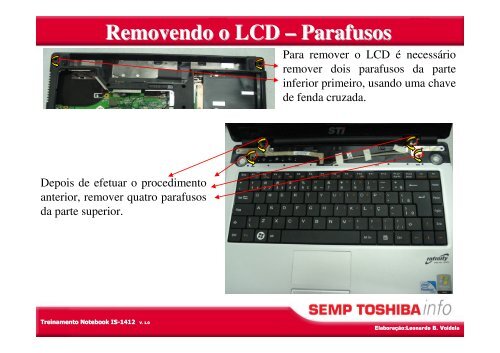 Treinamento Notebook IS-1412 - Semp Toshiba