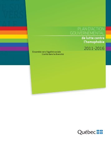Plan d'action gouvernemental de lutte contre l'homophobie 2011 ...