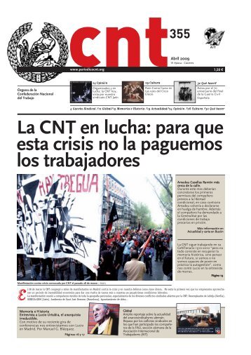 La CNT en lucha: para que esta crisis no la paguemos los ... - cnt-ait.tv