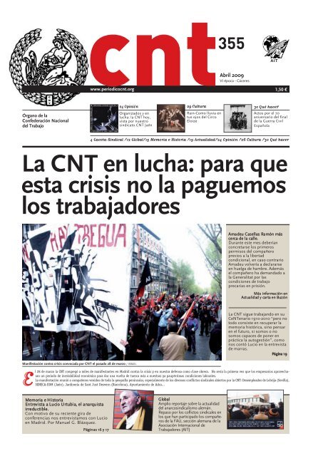 La CNT en lucha: para que esta crisis no la paguemos los ... - cnt-ait.tv