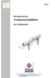 TandemschnellÃ¶ffner - Eternit Flachdach GmbH
