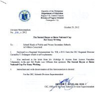 To OIC, - DepEd NegOr Memo