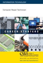 CAREER STARTERS - College of Southern Maryland