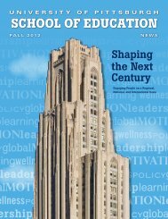 Fall/Winter 2012-2013 - School of Education - University of Pittsburgh