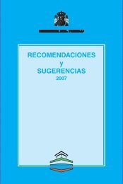 Recomendaciones y Sugerencias 2007 - Defensor del Pueblo