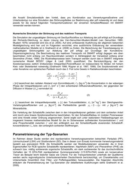 Applied numerical modeling of saturated / unsaturated flow and ...