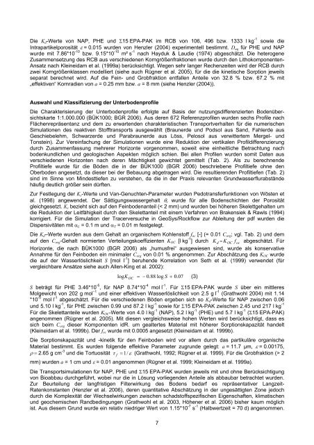 Applied numerical modeling of saturated / unsaturated flow and ...