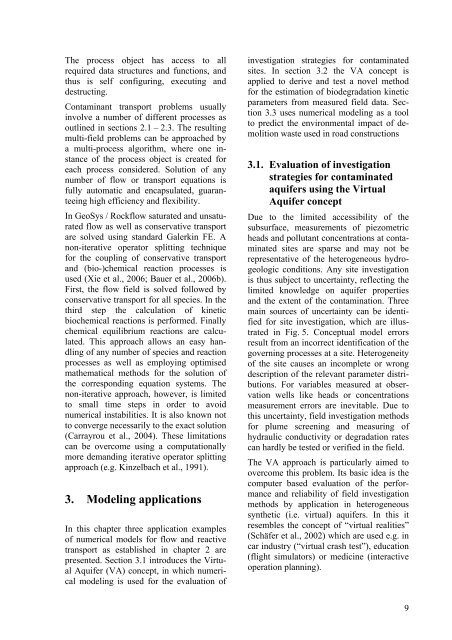 Applied numerical modeling of saturated / unsaturated flow and ...