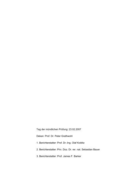 Applied numerical modeling of saturated / unsaturated flow and ...