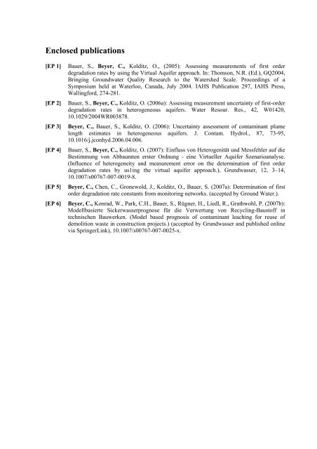 Applied numerical modeling of saturated / unsaturated flow and ...