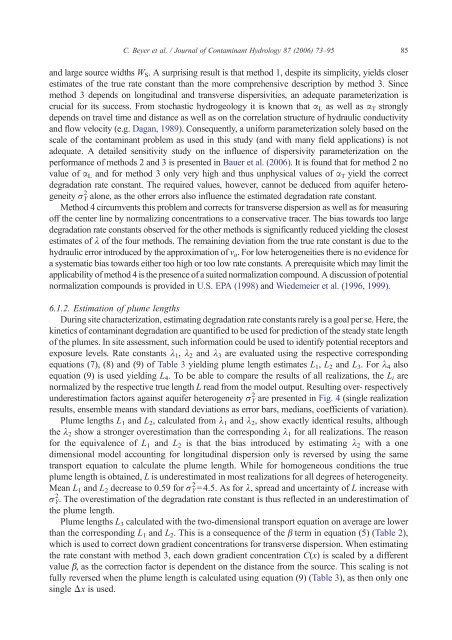 Applied numerical modeling of saturated / unsaturated flow and ...