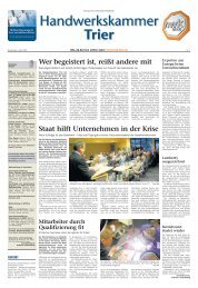 DHB-Ausgabe Nr. 07 vom 02. April 2009 - Handwerkskammer Trier