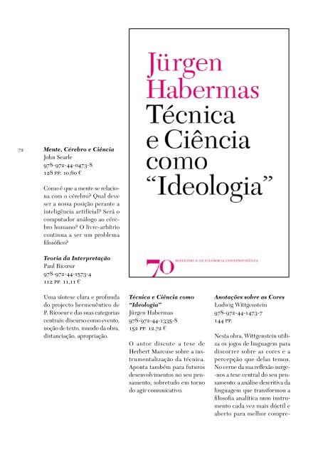 HistÃ³ria e Sociedade - Livraria Almedina