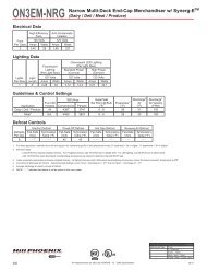 ON3EM-NRG Narrow Multi-Deck End-Cap ... - Hillphoenix