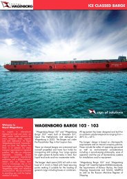 Ice Classed Barge ICB WAGENBORG 102