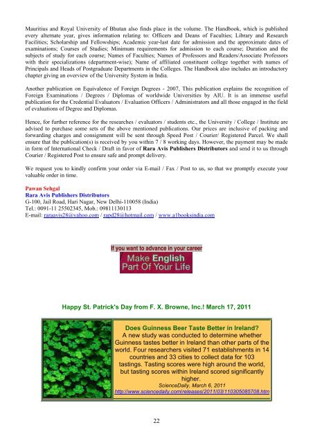 April 8, 2011 - World Association of Soil and Water Conservation