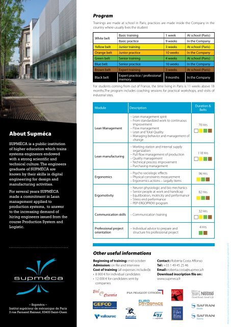 Download the brochure - SupmÃ©ca