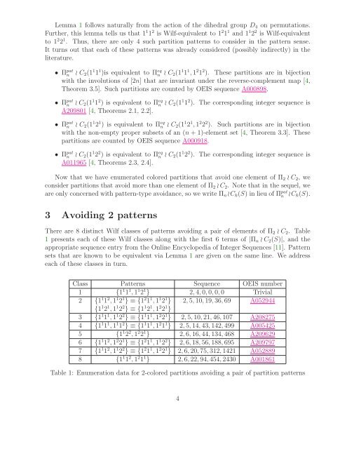 Avoiding Colored Partitions of Two Elements in the Pattern Sense