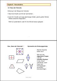 Kapitel 6: Viereckslehre 6.1 Haus der Vierecke Ordnung in der ...