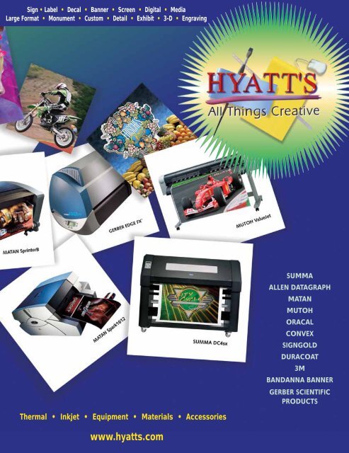 Thermal â  Inkjet â  Equipment â  Materials â  Accessories - Hyatt's