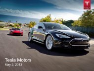 Tesla Motors - Institute for Energy Efficiency