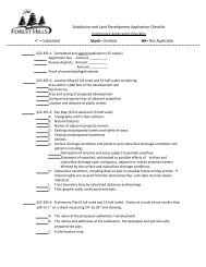 Subdivision and Land Development Application Checklist ...