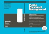 Public Personnel Management Public Personnel ... - IPMA