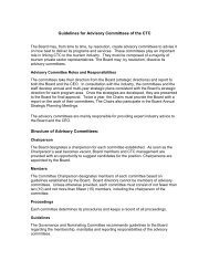 Guidelines for Advisory Committees of the CTC - Canadian Tourism ...