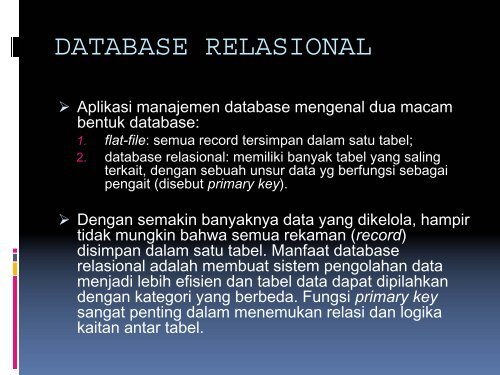 DATABASE RELASIONAL - Kumoro.staff.ugm.ac.id