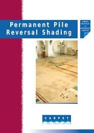 Permanent Pile Reversal Shading - Carpet Institute ... - Accent Carpets