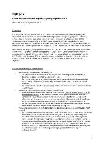 Communicatieplan project Tankopslag.doc